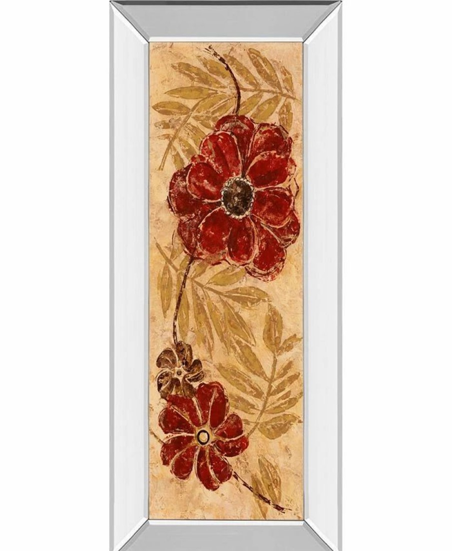 All Wall Decor * | Touch Of Honey I By Maria Donovan Mirror Framed Print Wall Art 18 X 42 Red