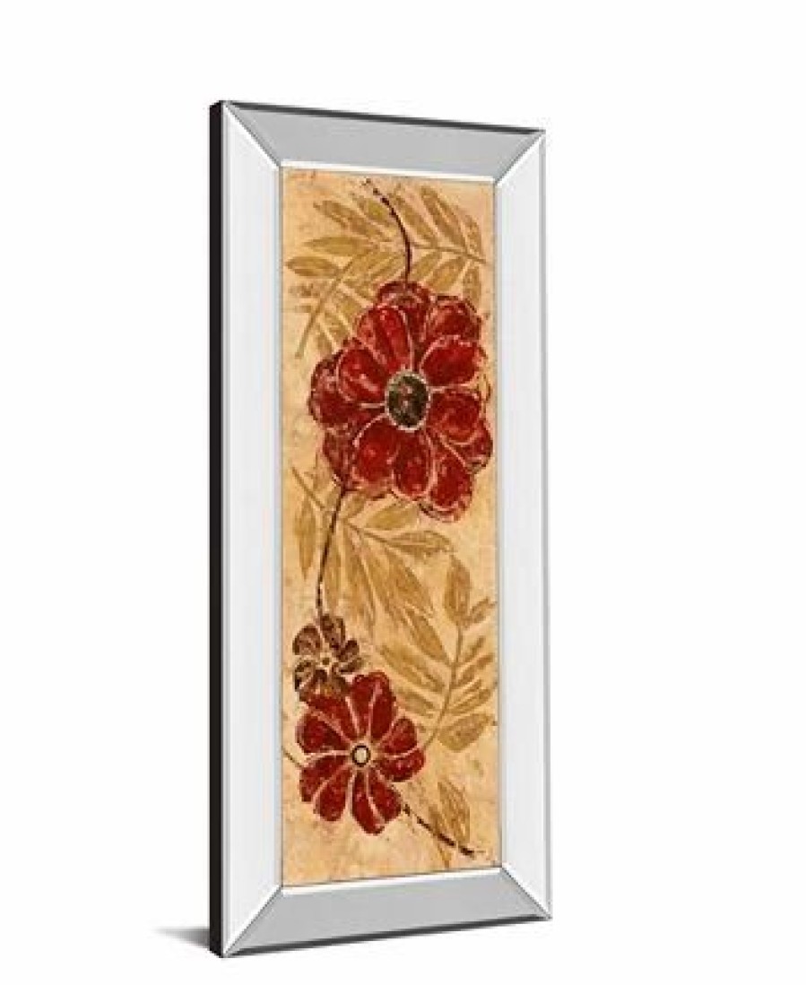 All Wall Decor * | Touch Of Honey I By Maria Donovan Mirror Framed Print Wall Art 18 X 42 Red