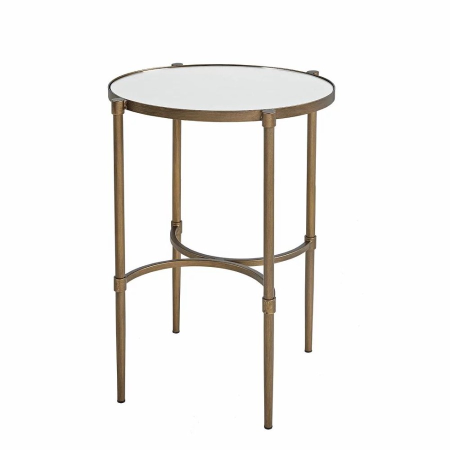 Furniture * | Martha Stewart Lia Oval Mirror End Table