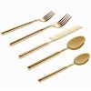 Kitchen & Dining Room * | 18/10 Cubit Mirror Gold 20Pc Flatware Set Home