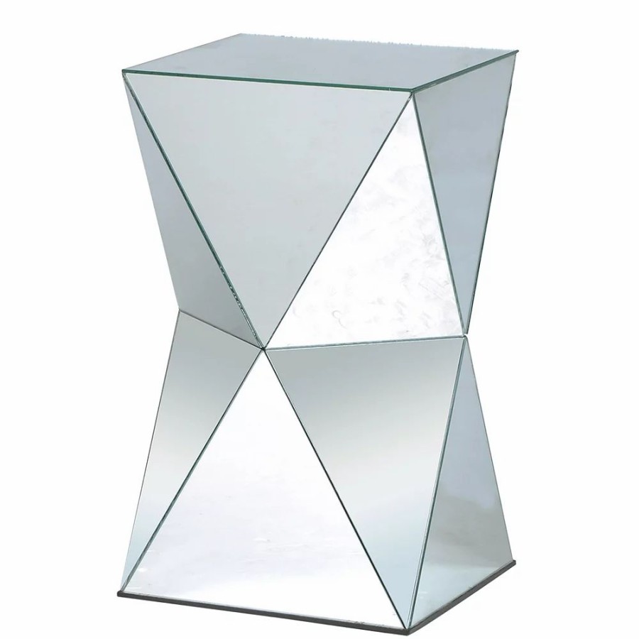 Furniture * | Angled Mirror End Table