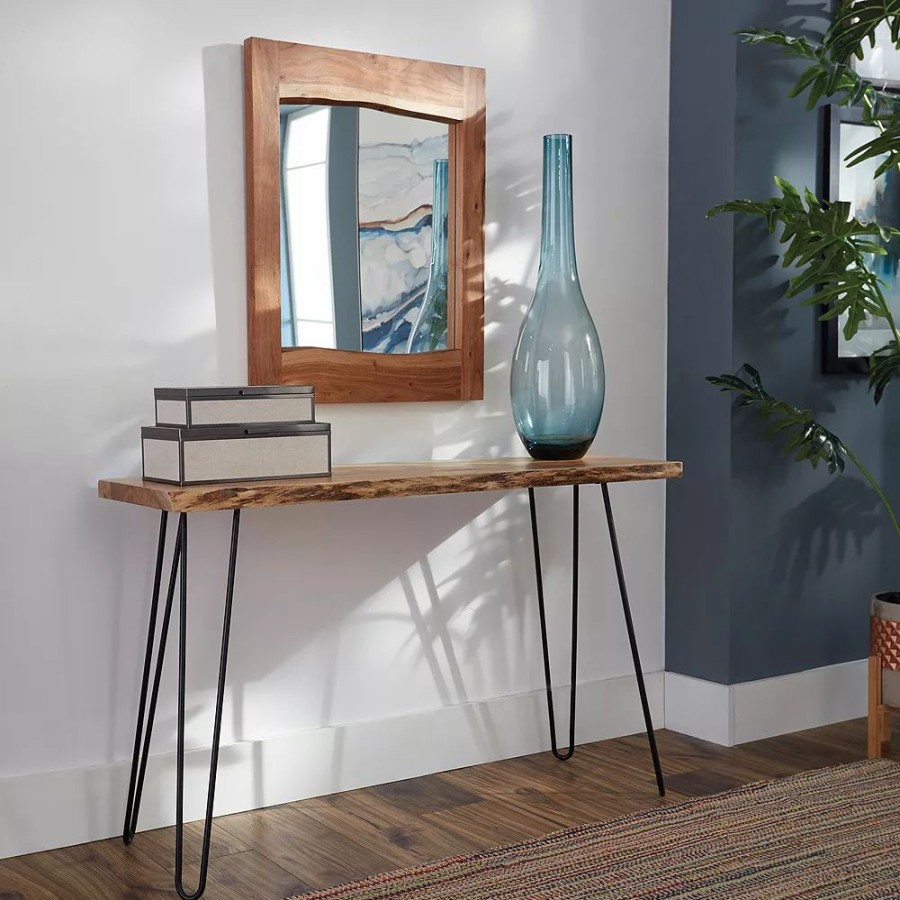 Furniture * | Alaterre Hairpin Console Table & Wall Mirror 2-Piece Set