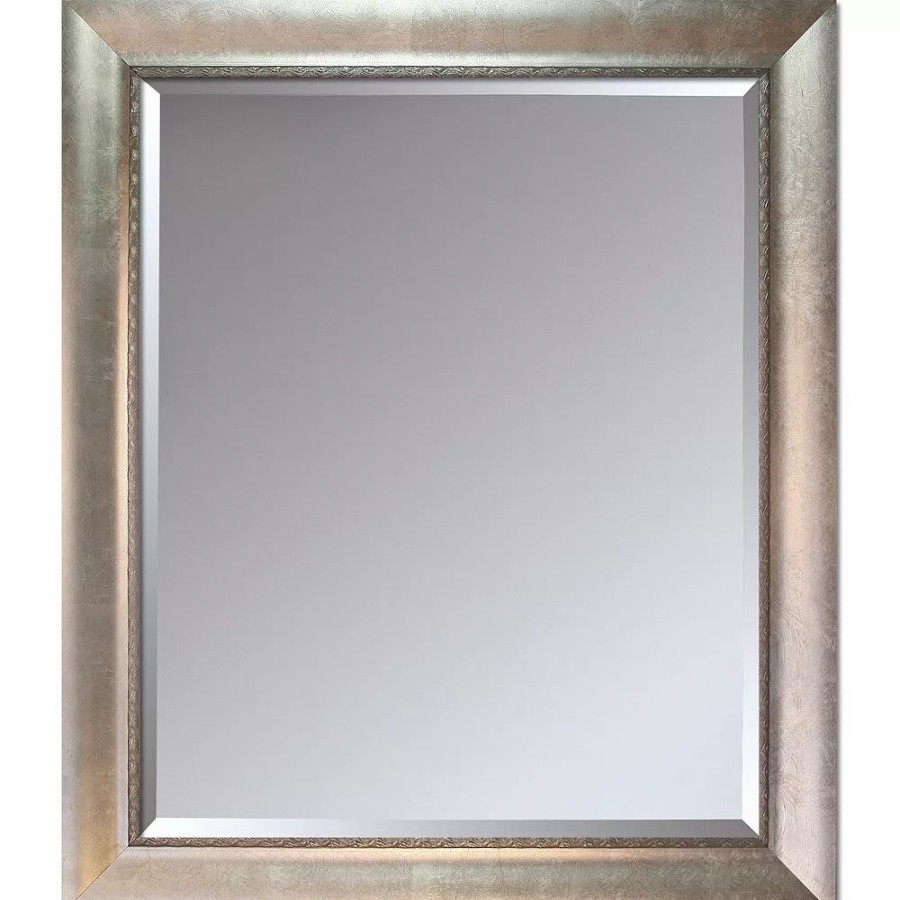 Mirrors * | La Pastiche Silver Scoop With Swirl Framed Mirror