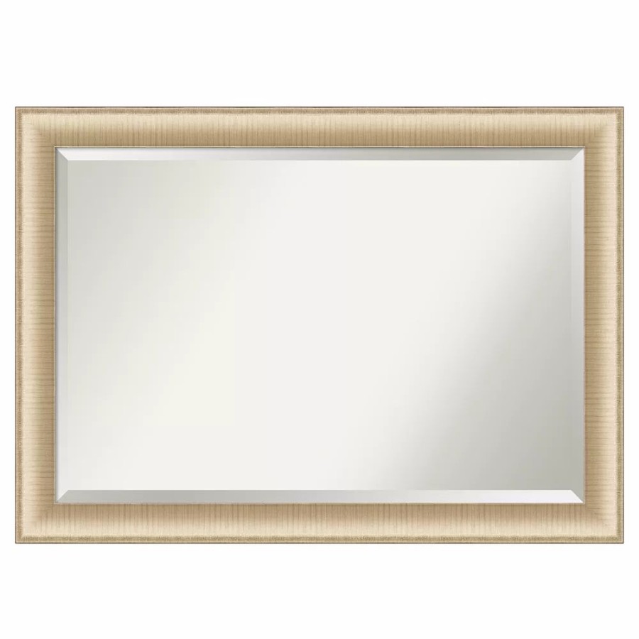 Mirrors * | Amanti Art Elegant Honey Brushed Bathroom Vanity Wall Mirror