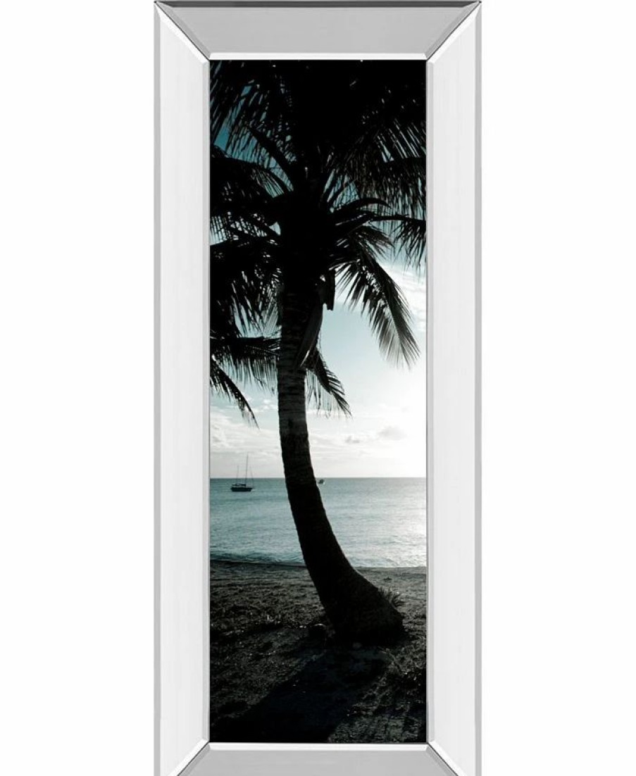 All Wall Decor * | Ool Bimini Palms Il By Susan Bryant Mirror Framed Print Wall Art 18 X 42 Black