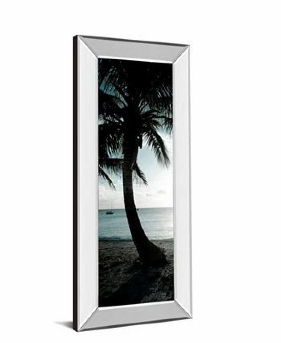 All Wall Decor * | Ool Bimini Palms Il By Susan Bryant Mirror Framed Print Wall Art 18 X 42 Black