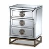 Furniture * | Baxton Studio Laken Mirror Nightstand Table