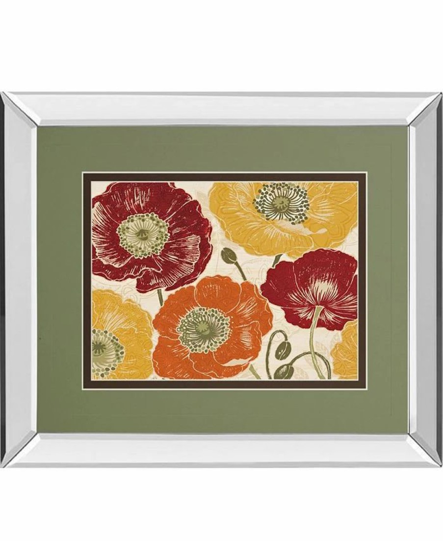 All Wall Decor * | Poppy'S Touch I Spice By Daphne Brissonnet Mirror Framed Print Wall Art, 34 X 40 Orange