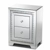 Furniture * | Baxton Studio Mina Mirror Nightstand