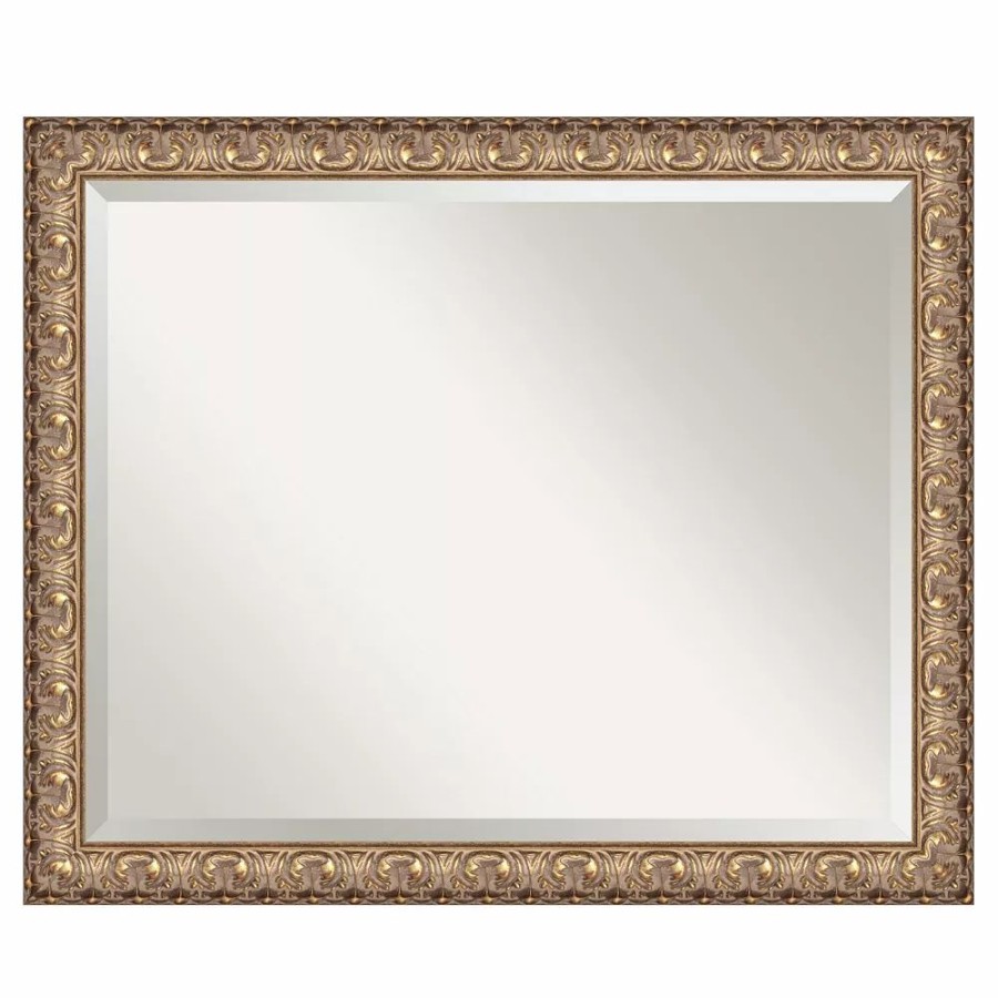 Mirrors * | Amanti Art Florentine Metallic Gold Finish Wood Wall Mirror