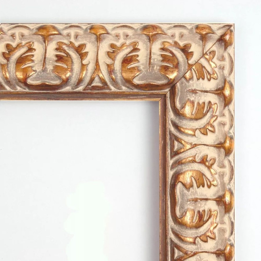 Mirrors * | Amanti Art Florentine Metallic Gold Finish Wood Wall Mirror