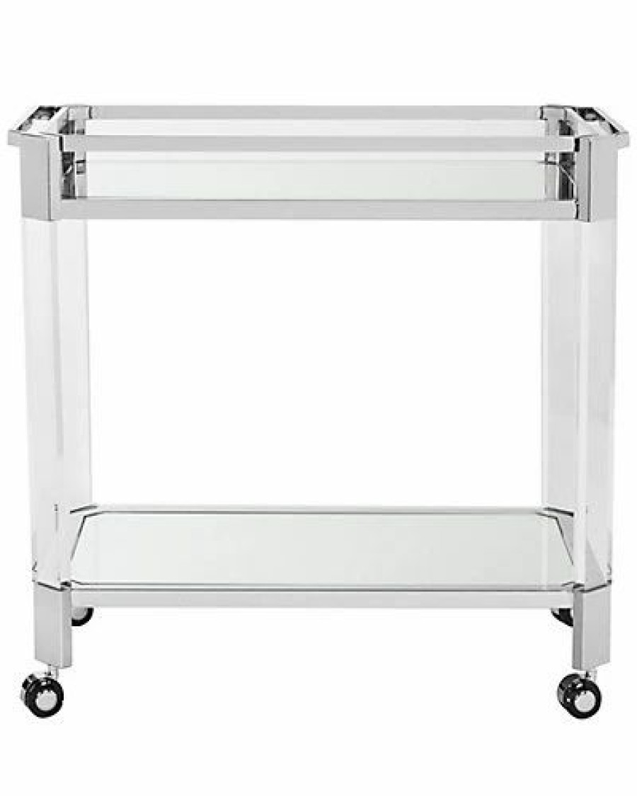 Kitchen & Dining Room * | Iago Mirror Bar Trolley Home