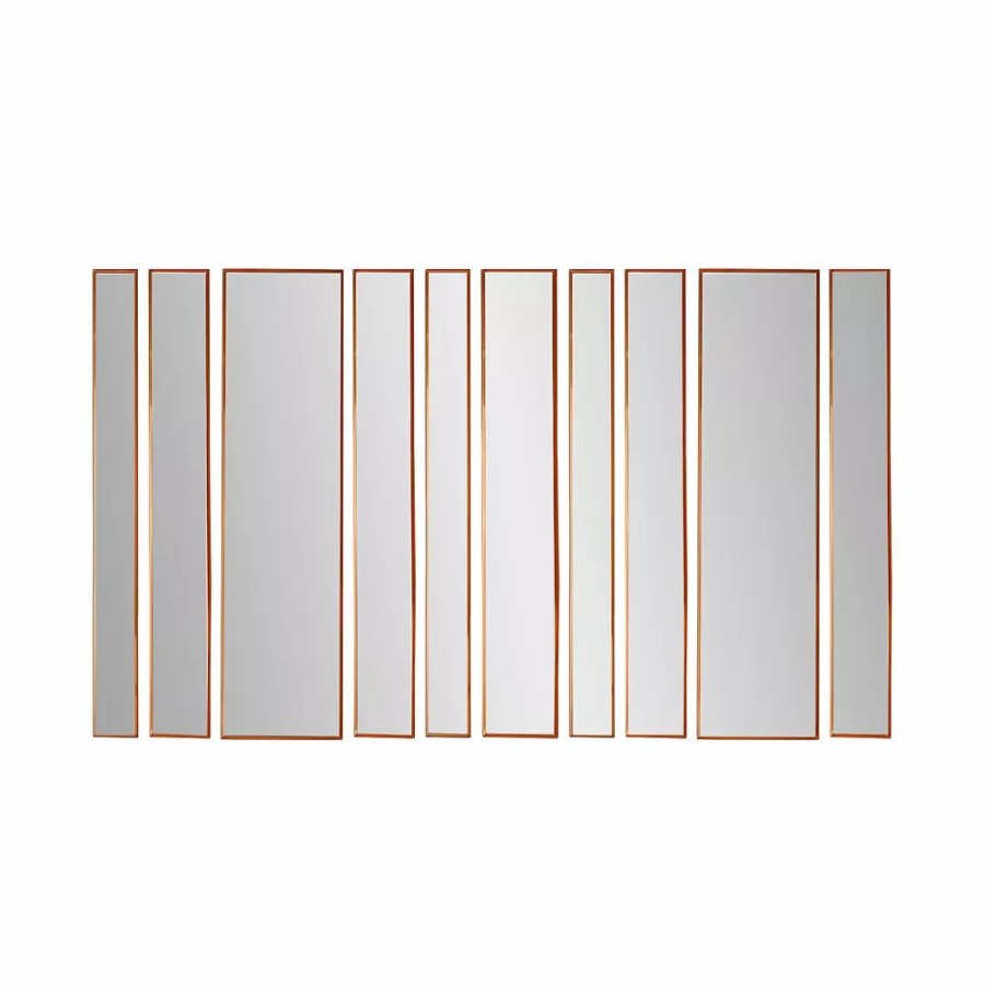 Mirrors * | Head West Bronze Decorative 10-Piece Wall Mirror