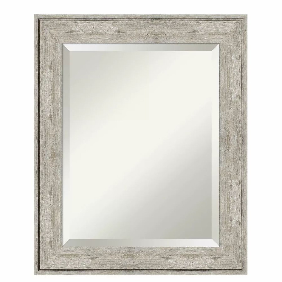 Mirrors * | Amanti Art Crackled Metallic Framed Bathroom Vanity Wall Mirror