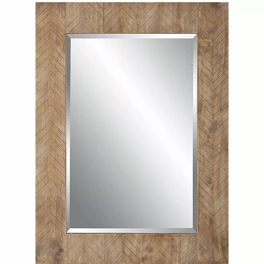 Mirrors * | Chevron Rectangular Wall Mirror