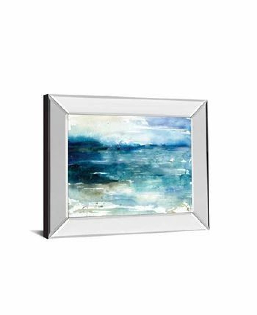 All Wall Decor * | Ocean Break I By Carol Robinson Mirror Framed Print Wall Art, 22 X 26 Blue