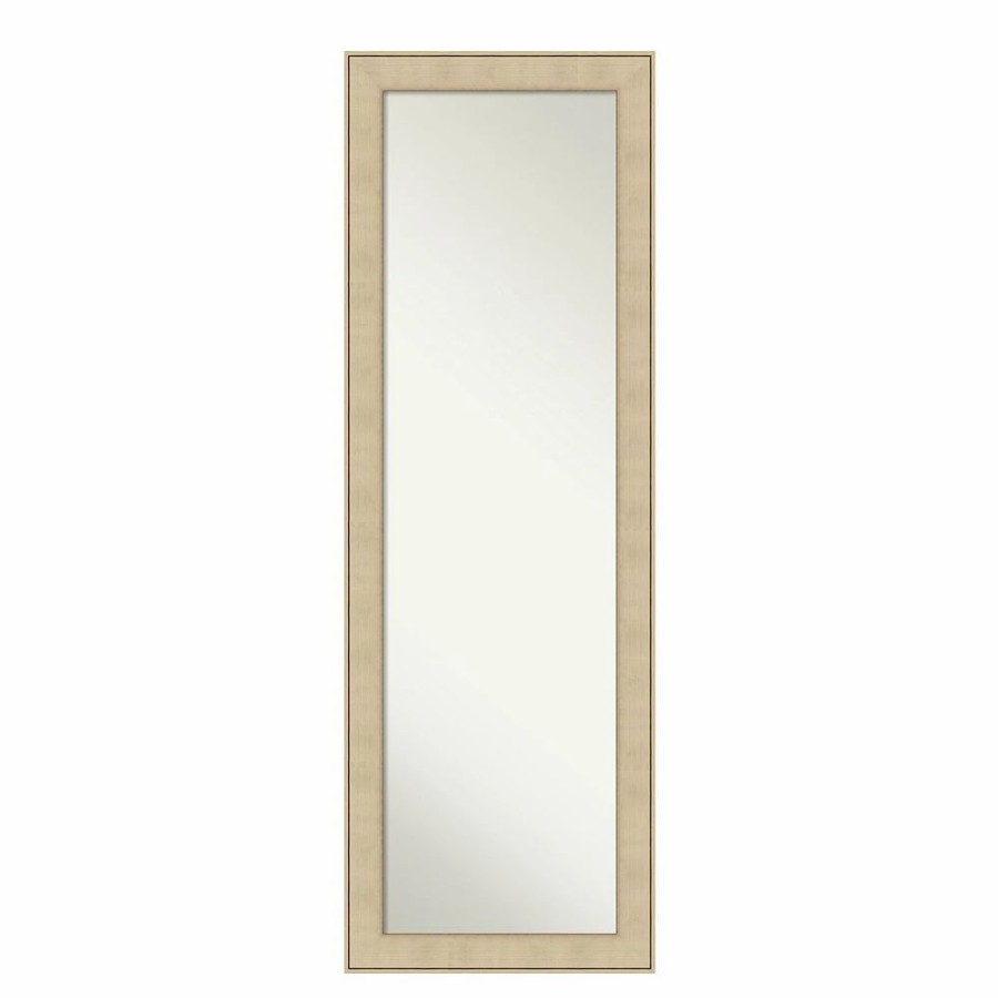 Mirrors * | Amanti Art Classic Honey Silver Full Length Over-The-Door Mirror