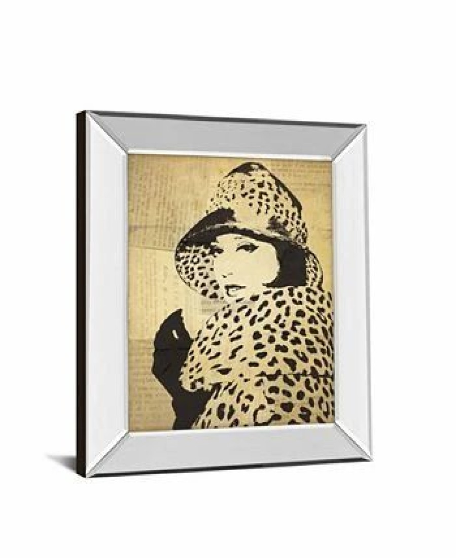 All Wall Decor * | Fashion News Ii By Wild Apple Graphics Mirror Framed Print Wall Art, 22 X 26 Gold