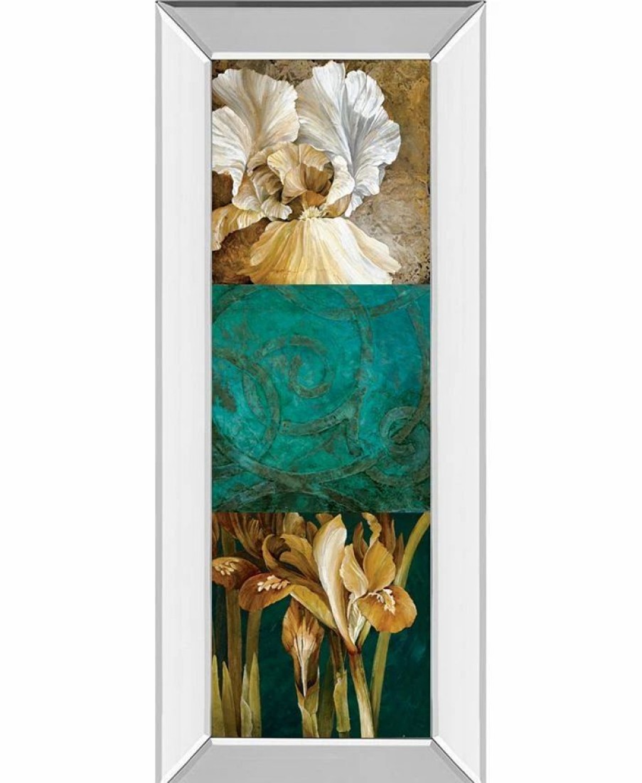 All Wall Decor * | From My Garden Il By Linda Thompson Mirror Framed Print Wall Art 18 X 42 Brown