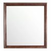 Furniture * | Passion Furniture Classic Square Framed Dresser Mirror, 38 In. X 38 In. White Cappuccino