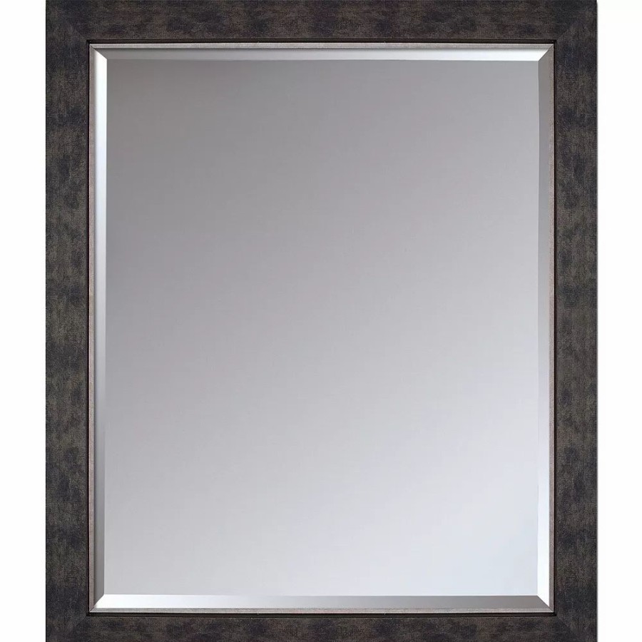 Mirrors * | La Pastiche Faux Suede Framed Wall Mirror