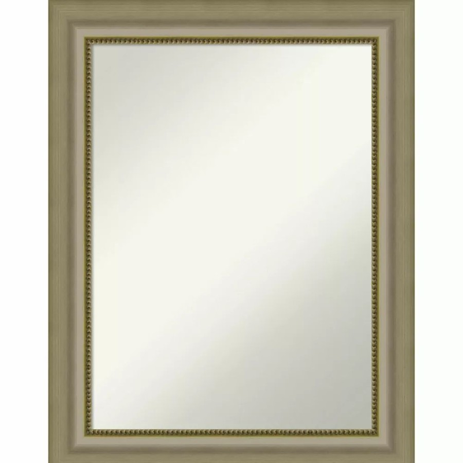 Mirrors * | Amanti Art Vegas Silver Finish Bathroom Wall Mirror