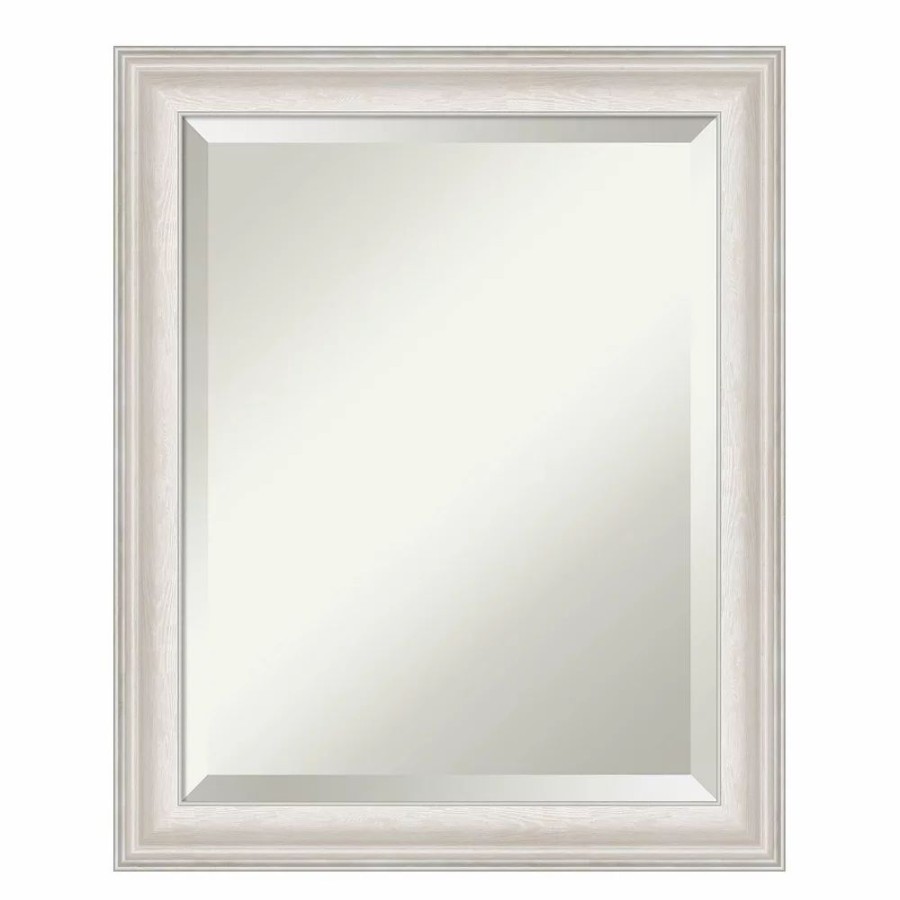 Mirrors * | Amanti Art Trio White Wash Bathroom Vanity Wall Mirror