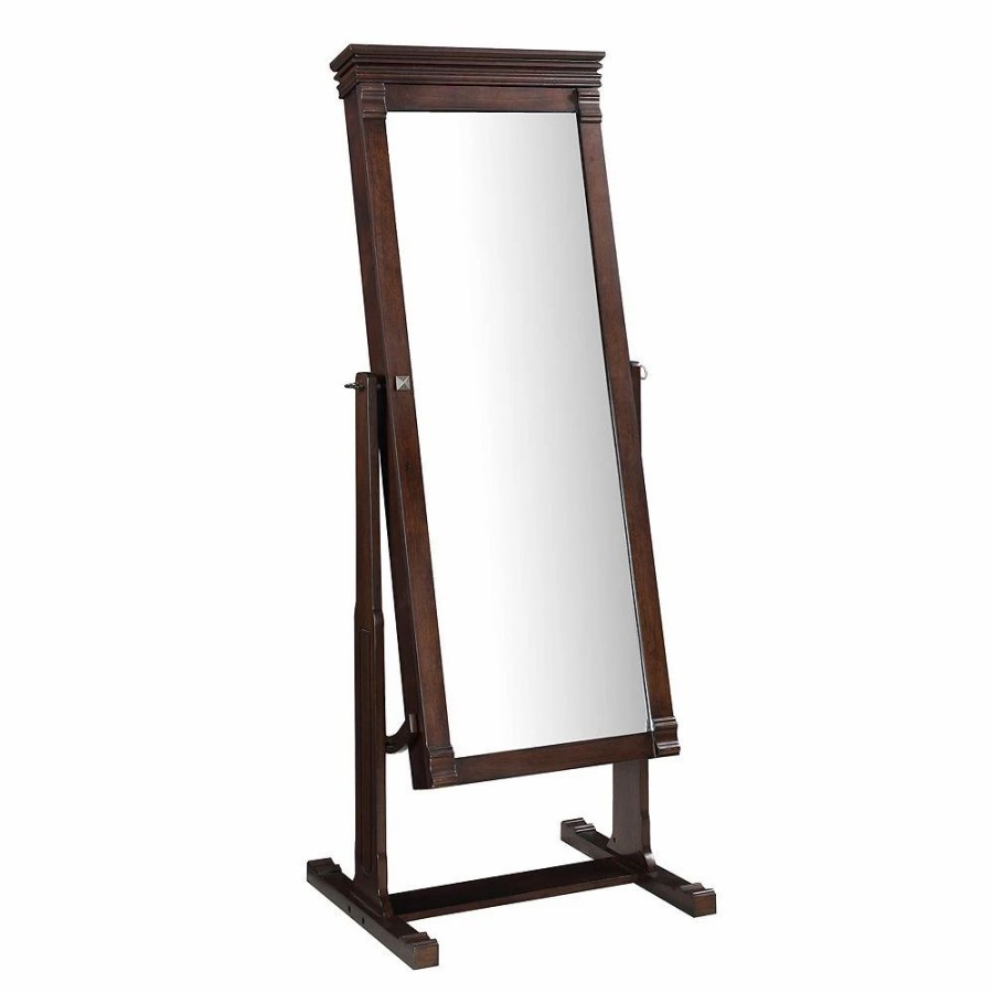 Furniture * | Linon Angela Cheval Mirror Jewelry Armoire