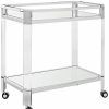 Kitchen & Dining Room * | Safavieh Iago Mirror Bar Trolley Home