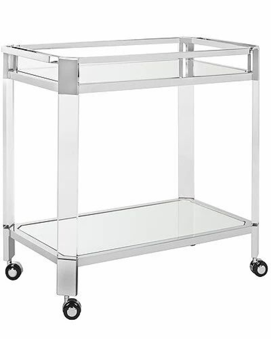 Kitchen & Dining Room * | Safavieh Iago Mirror Bar Trolley Home