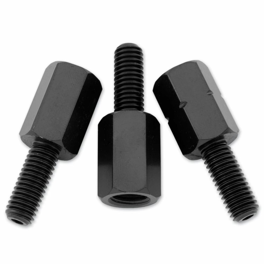 Mirror Adapters & Clamps * | Bikemaster Black 10Mm Female To 8Mm Male Mirror Adaptor