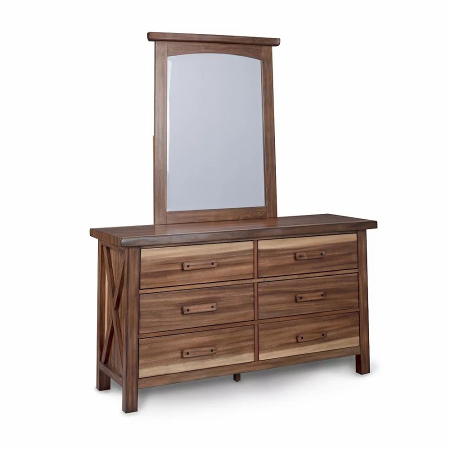 Furniture * | Homestyles Forest Retreat Dresser & Mirror