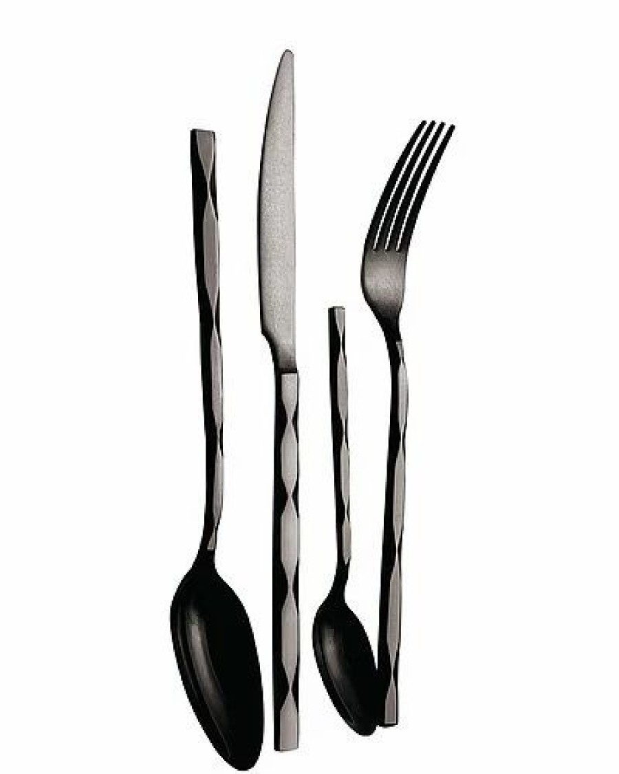 Kitchen & Dining Room * | 24Pc Stainless Steel Mirror Finish Cutlery Set Home