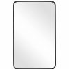 Mirrors * | Rounded Corner Rectangle Wall Mirror