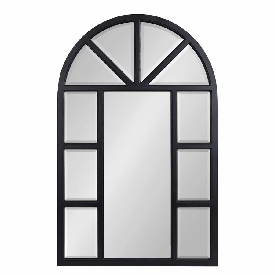 Mirrors * | Kate And Laurel Hogan Arch Windowpane Wall Mirror