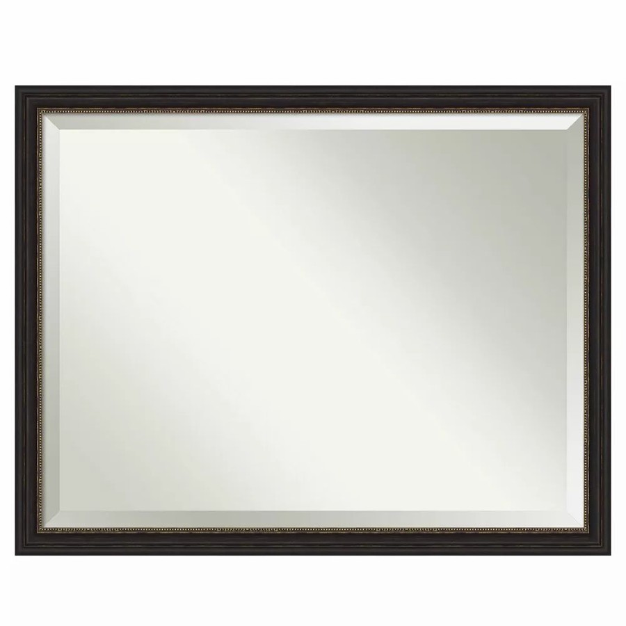 Mirrors * | Amanti Art Narrow Bronze Bathroom Vanity Wall Mirror