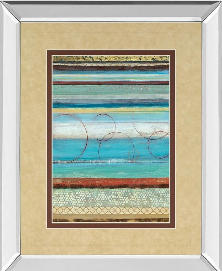 All Wall Decor * | Strata I By Tava Studios Mirror Framed Print Wall Art, 34 X 40 Blue