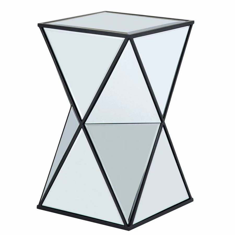 Furniture * | Madison Park Blick Angular Mirror End Table