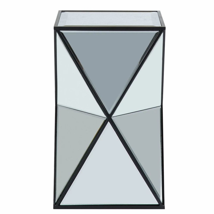 Furniture * | Madison Park Blick Angular Mirror End Table