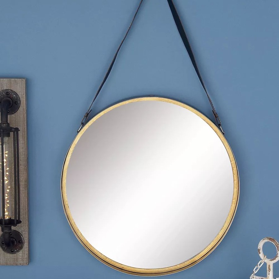 Mirrors * | Stella & Eve Modern Hanging Strap Wall Mirror