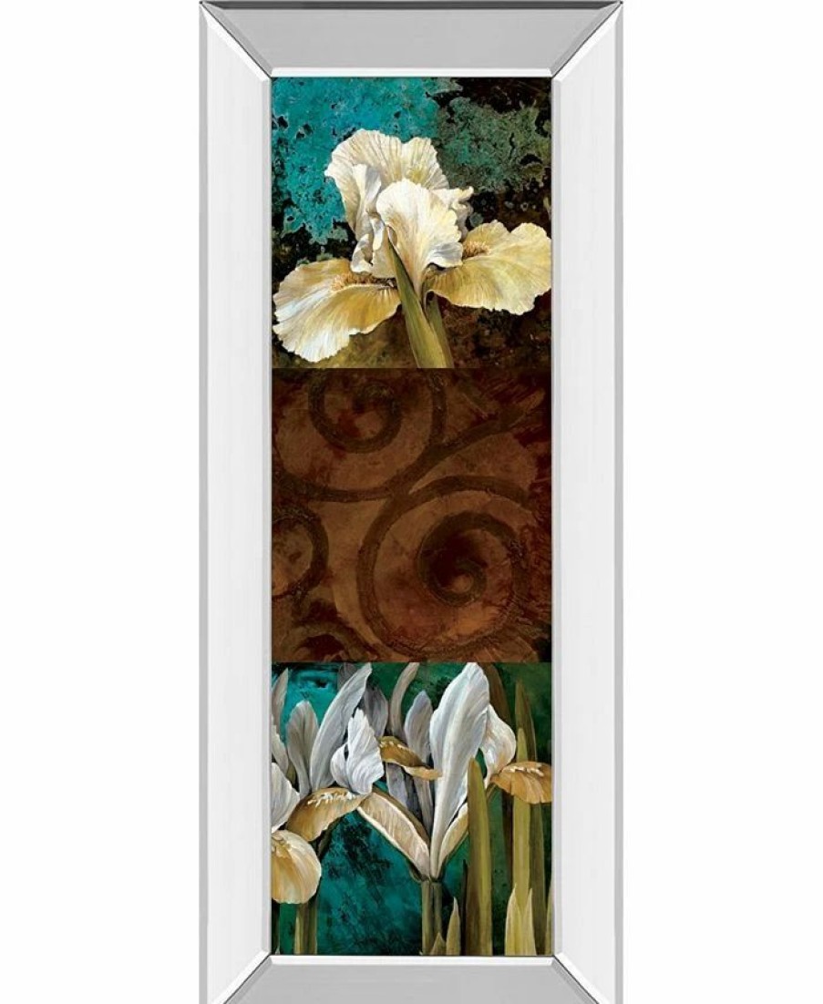 All Wall Decor * | From My Garden I By Linda Thompson Mirror Framed Print Wall Art 18 X 42 Brown