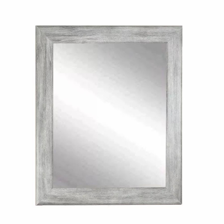 Mirrors * | Weathered Barnwood Wall Mirror 33 X 56