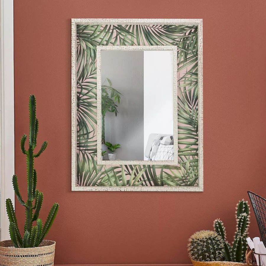 Mirrors * | Head West Palm Leaves Wall Mirror