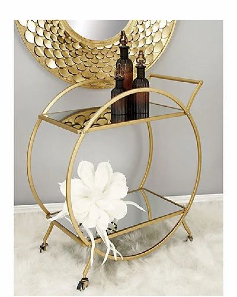 Kitchen & Dining Room * | Metal Mirror Cart Home