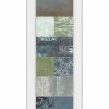 All Wall Decor * | Zen Panel Il By Vision Studio Mirror Framed Print Wall Art 18 X 42 Blue