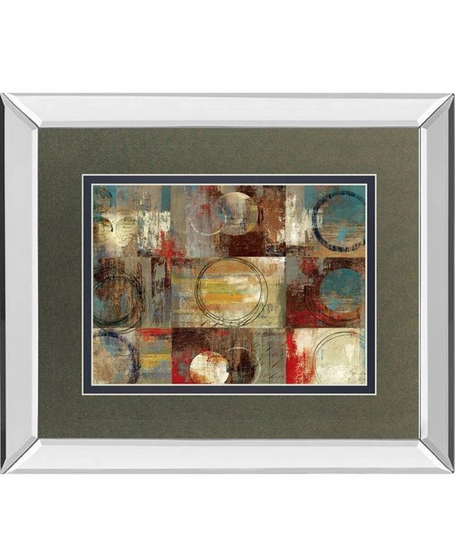 All Wall Decor * | Ound Play By Tom Reeves Mirror Framed Print Wall Art, 34 X 40 Red